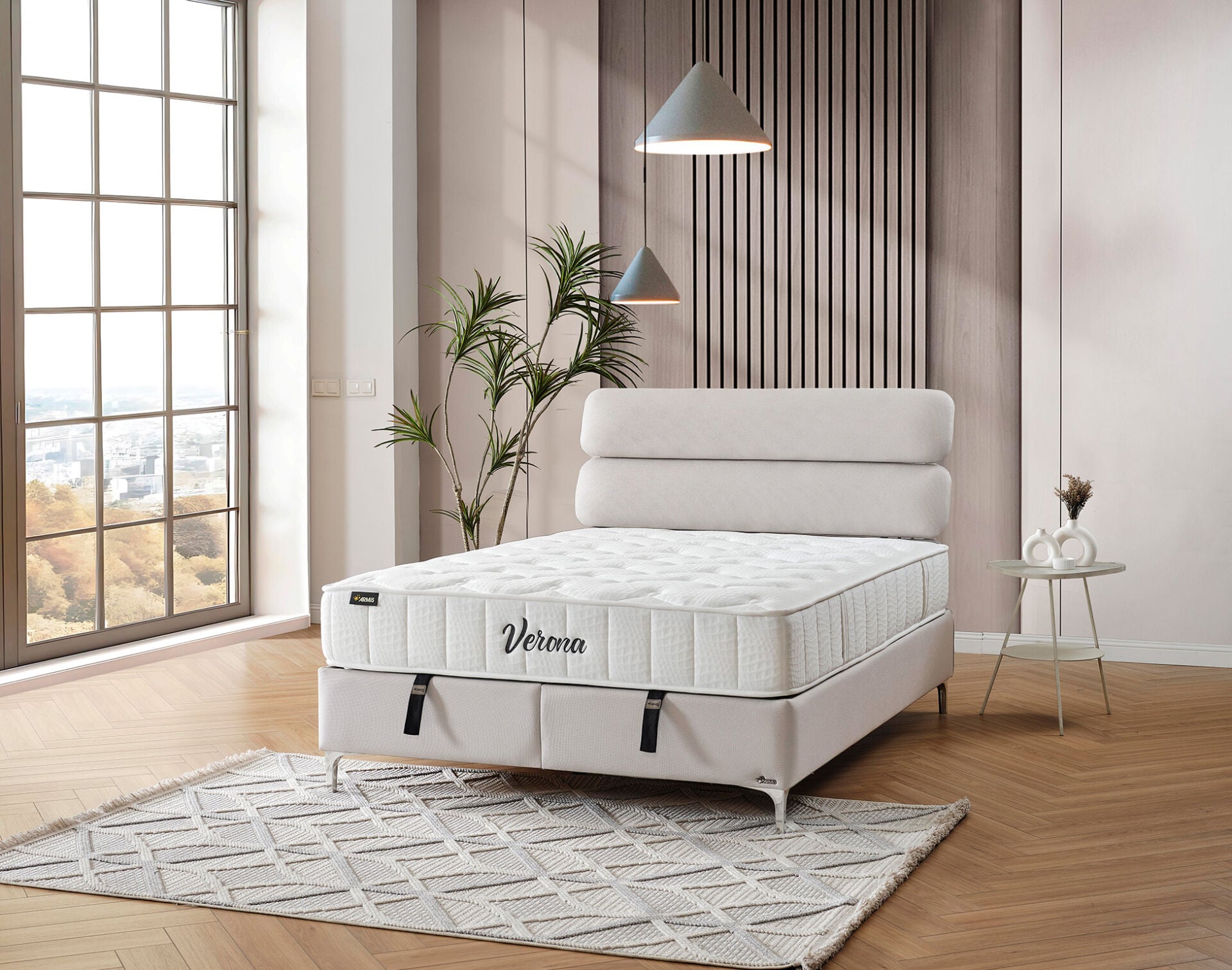 Verona Set 140x190cm - Krem