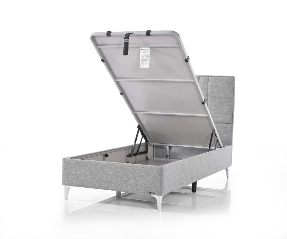Biosafe - Baza & Başlık 2'li Set 100x200 - Gri